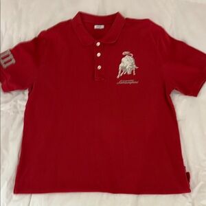 Lamborghini Red Authentic Italian Polo Shirt